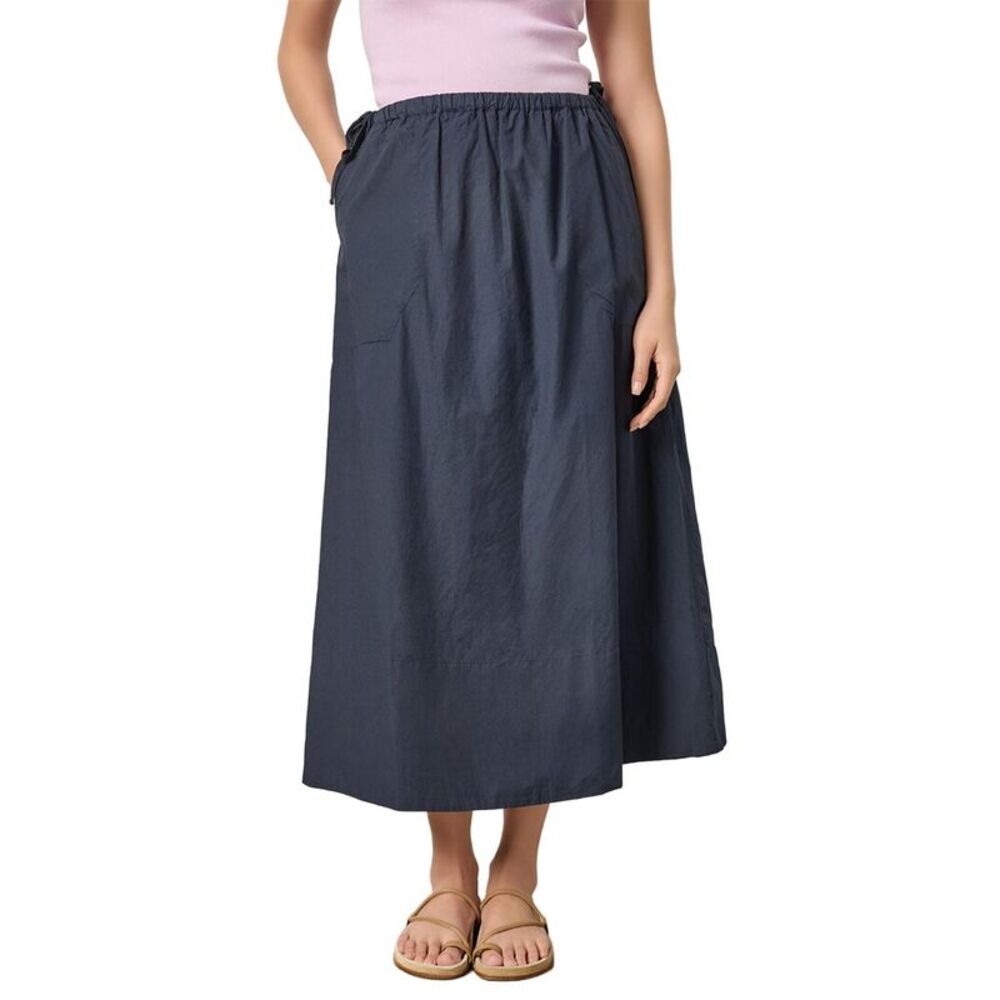 Lilla P Womens  A-Line Maxi Skirt, Navy